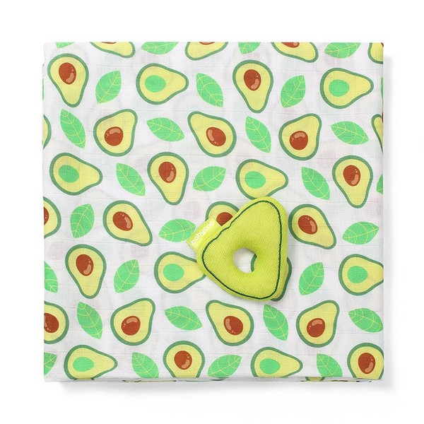 Продукт Babyono - Бебешка пелена бамбук и муселин с играчка 120x120 см. - 0 - BG Hlapeta
